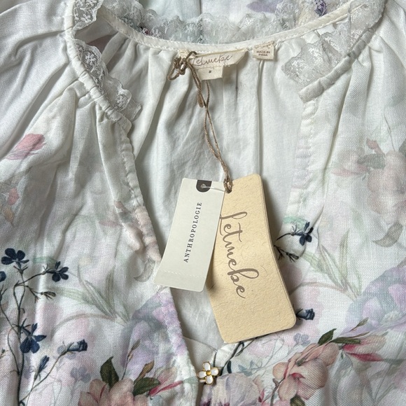 📌 ( Sold ) NWT Anthropologie Let Me Be V-Neck A-Line Mini Dress - Picture 3 of 6